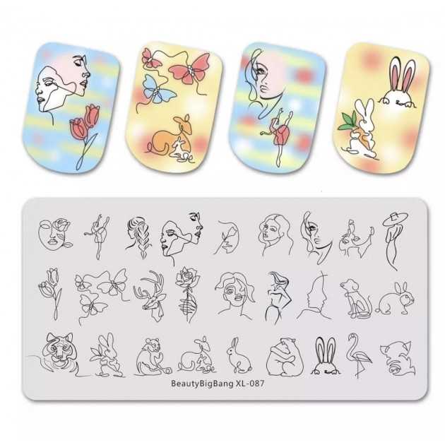 Placas para stamping Beauty BigBang