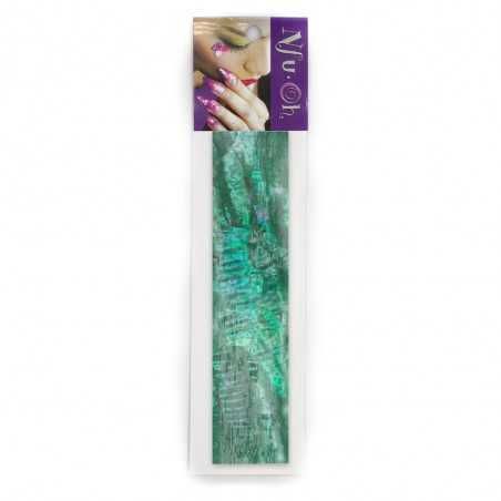 Nácar en cinta pegajosa Zebra Verde NFU Oh - 1