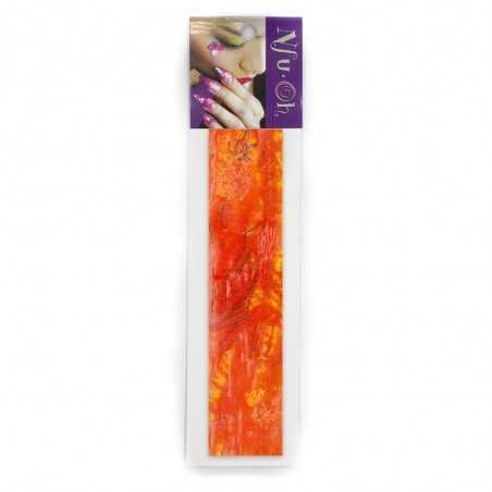 Nácar en cinta pegajosa Zebra Naranja NFU Oh - 1