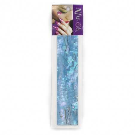 Nácar en cinta pegajosa Zebra Azul suave NFU Oh - 1