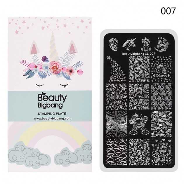 Placa de estampado de uñas Beauty BigBang 007 Beauty BigBang - 1