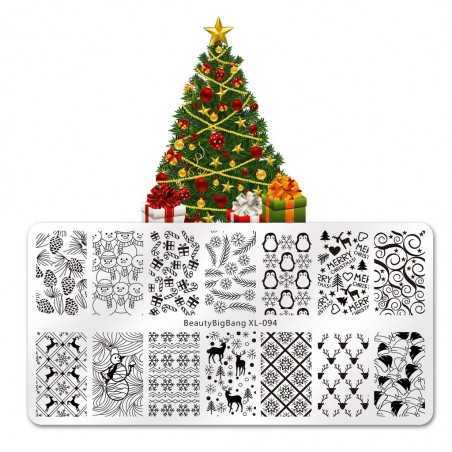 Placa de estampado de uñas Beauty BigBang 094 Beauty BigBang - 1