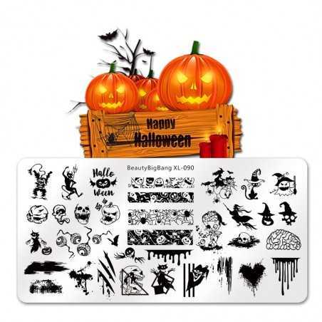 Placa de estampado de uñas Beauty BigBang 090 Beauty BigBang - 1