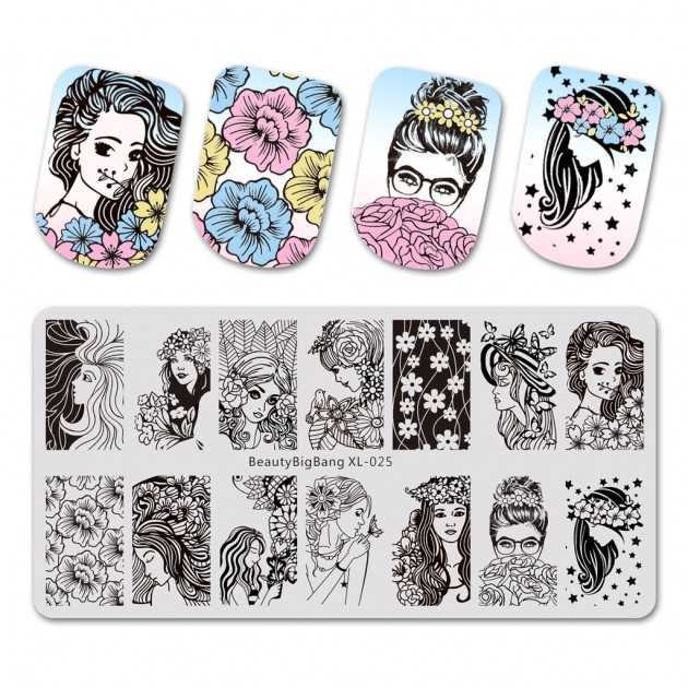Placa de estampado de uñas Beauty BigBang 025 Beauty BigBang - 3