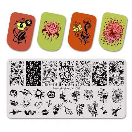 Placa de estampado de uñas Beauty BigBang 096 Beauty BigBang - 2