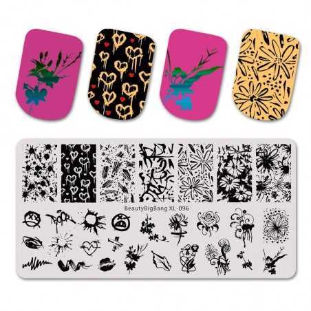 Placa de estampado de uñas Beauty BigBang 096 Beauty BigBang - 3