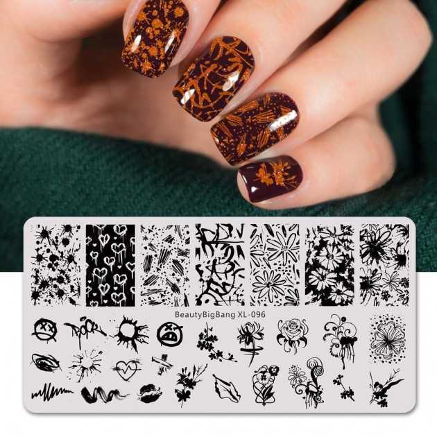 Placa de estampado de uñas Beauty BigBang 096 Beauty BigBang - 4