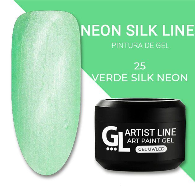 GL Art Paint Gel Neon Silk VERDE