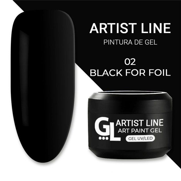 GL Art Paint Texture Gel Black Queen