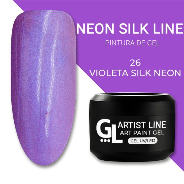 GL Art Paint Gel Neon Silk VIOLETA