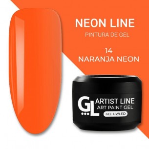 GL Art Paint Gel Naranja Neon Strong