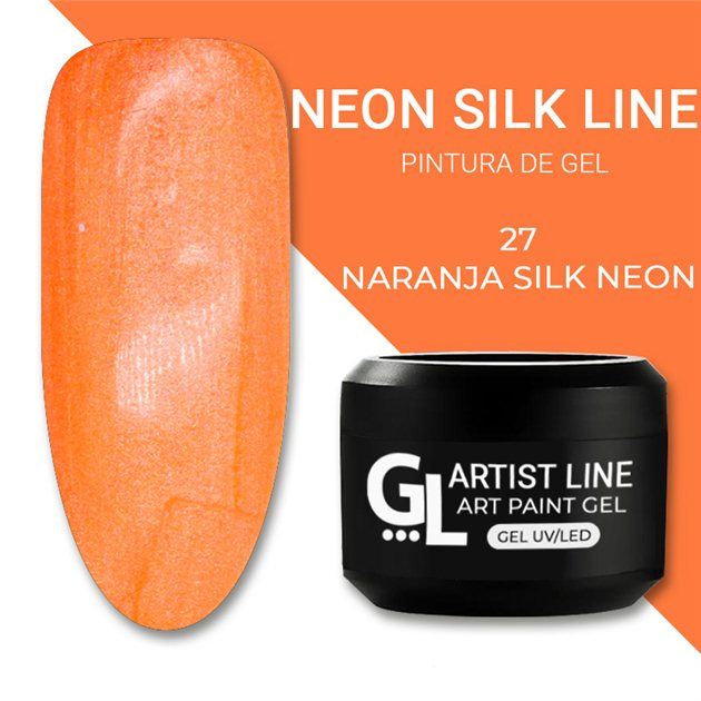 GL Art Paint Gel Neon Silk NARANJA