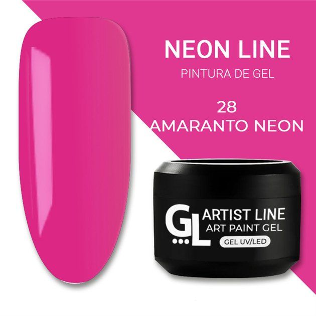 GL Art Paint Gel Neon Strong Amaranto