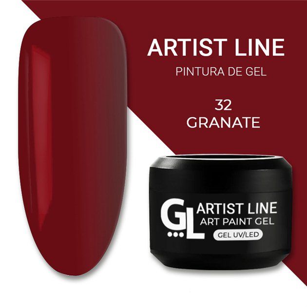 GL Art Paint Gel Granate