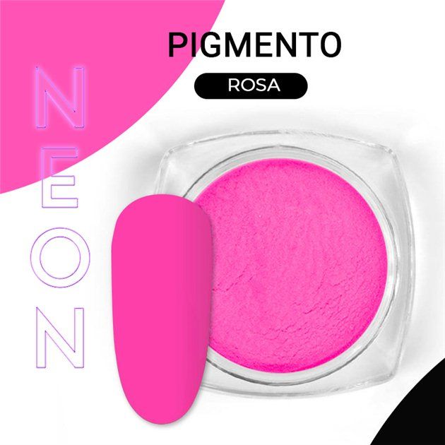 Pigmento color Rosa neon