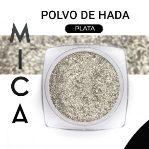 Mica Pigmento en polvo color Plata