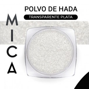 Mica Pigmento en polvo Blanco efecto Plateado