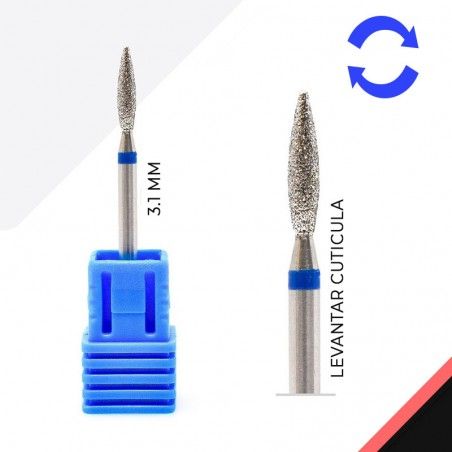 Fresa diamante llama 3.1 mm grano medio lady prof - 1