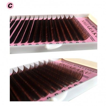 Extensiones de Pestañas Nagaraku Brown Lash MIX Nagaraku - 2