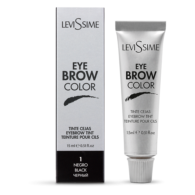 LevisSime tinte para cejas Color Negro 1-0 15mL