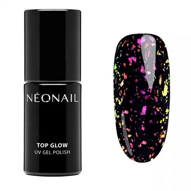 NeoNail Top Glow Rose Aurora Flakes