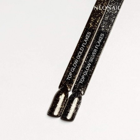 NeoNail Top Glow Silver Flakes