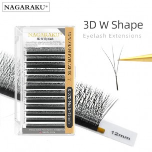 NAGARAKU Pestañas 3D forma W MIX