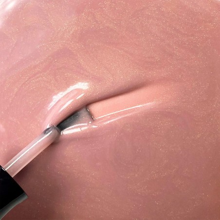 Rubber Base Gelfix 12ml Cover Beige Diamond Peach con Glitter