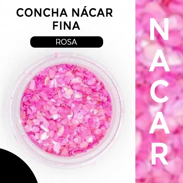 Concha Nácar Fina color Rosa