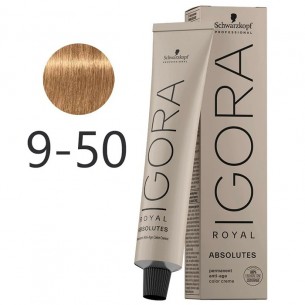 Tinte Absolutes IGORA ROYAL 9-50 Claro Dorado Natural 60 ml