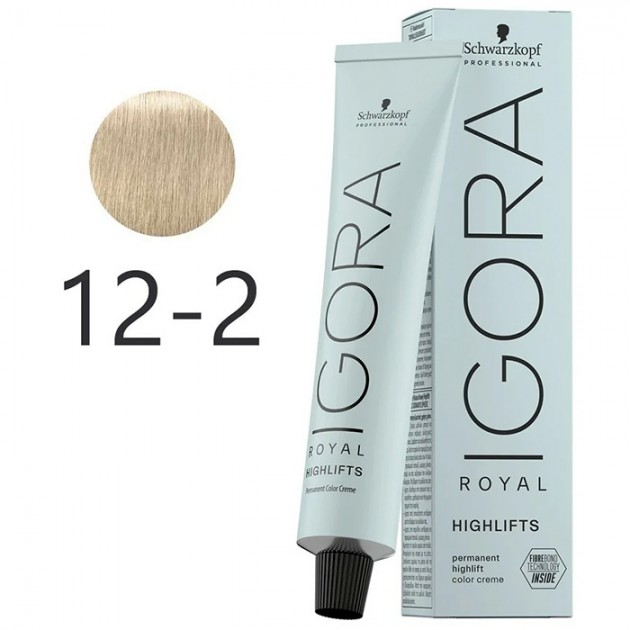 Tinte IGORA ROYAL Highlifts 12-2 Superaclarante Humo 60 ml