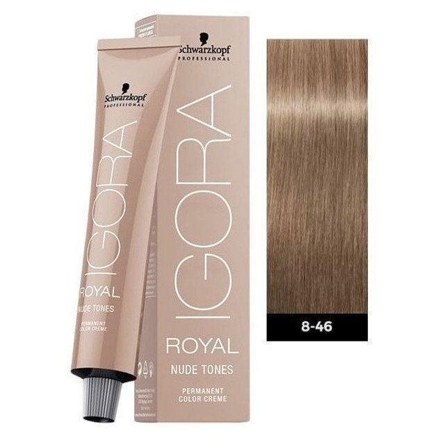 Tinte IGORA ROYAL Nude Tones 8-46 Rubio Claro Beige Chocolate 60 ml