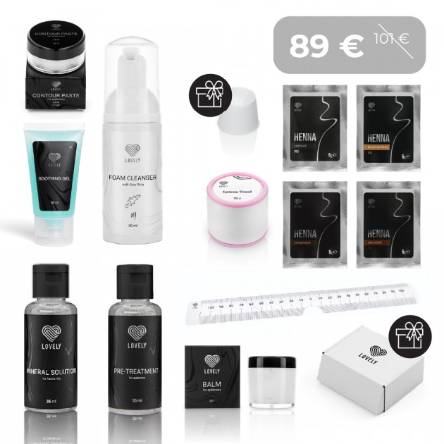 Lovely Kit Completo de Henna para Cejas