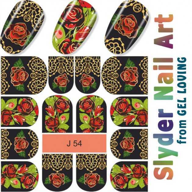 Slyder Nail Art J54